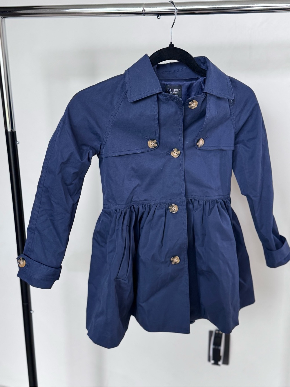 Navy Girls' Trench Coat Bardot size 6